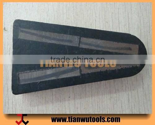 Metal Type Triangle Polishing Brick Abrasive Block (4 segments embed in bakelite)