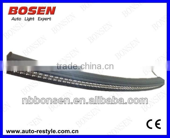 whole sale most popular curve radius 120W LED light bar 40pcs*3w 2 rows