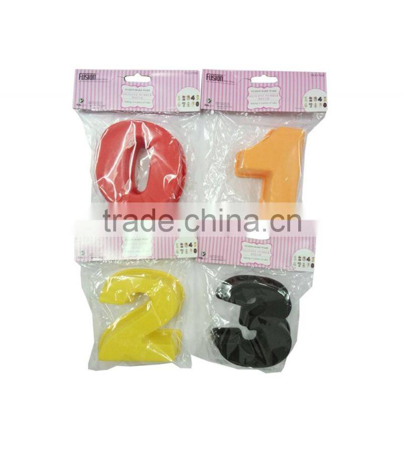 Silicone Arabic numbers DIY cake mould,microwave safe baking mould