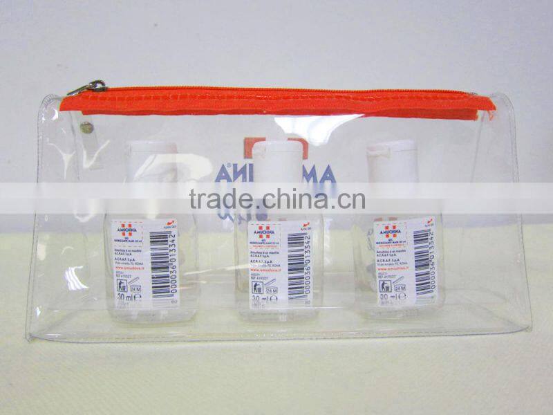 pvc zip bag organizer bag clear pvc bag