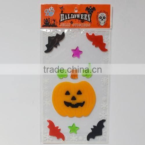 Factory design HALLOWEEN jelly gel sticker window sticker glass sticker