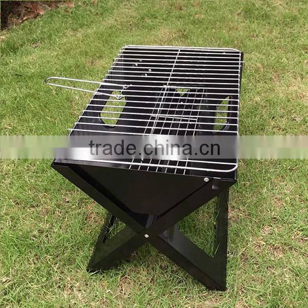 Easy carrying folding portable bbq grill charcoal barbecue grill