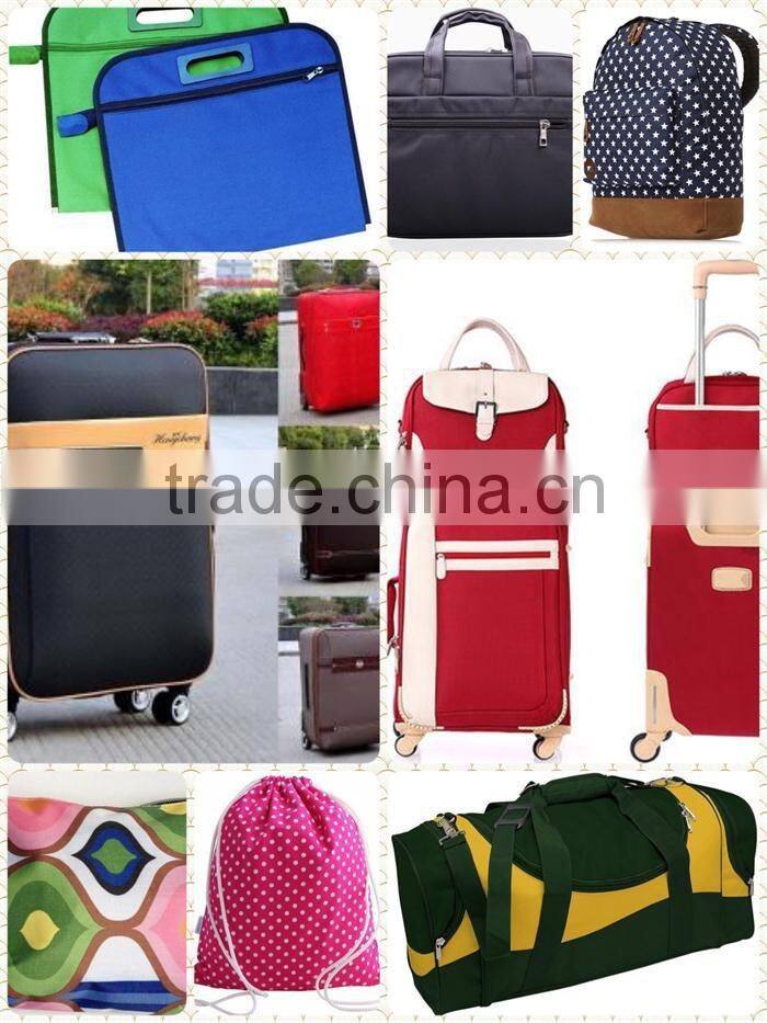 210D 100% nylon fabric with PVC coated for suitcase