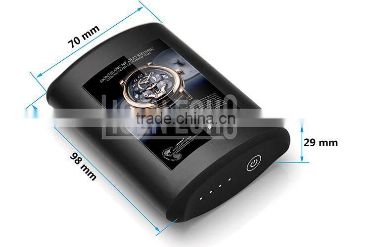 Olive shape advertising polymer USB battery power pack 6600mAh