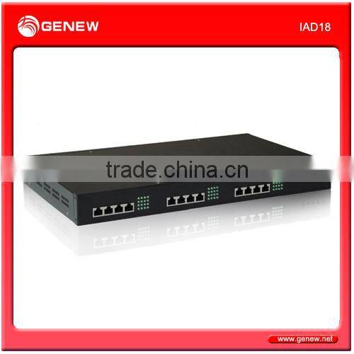 Genew IAD18 multi-function voice/fax/data access IAD VOIP gateway with 8 FXS or 8 FXO ports