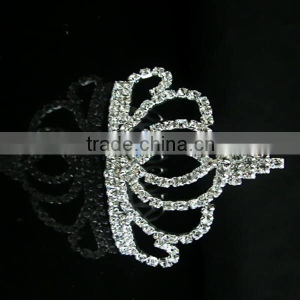 New style crystal full round crown tiara wholesale small kids crown big peagent hair accessories