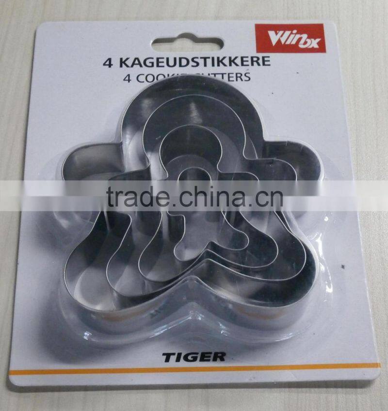 DIFFERENT SHAPE & SIZE S/S COOKIE CUTTER MOULD WITH BLISTER CARD