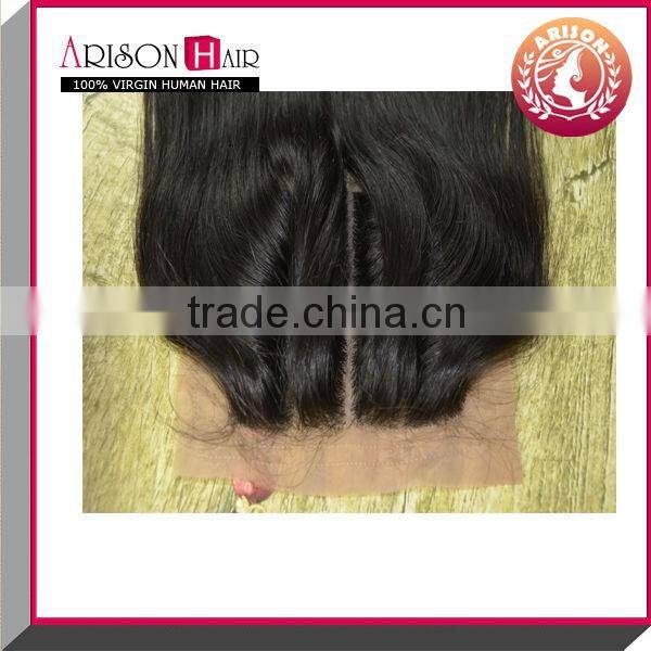 Arison Hair wholesale cheap stock silk base lace closure three part