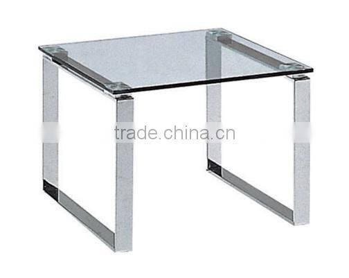 glass and stainless steel coffee table(CF-3007-2)
