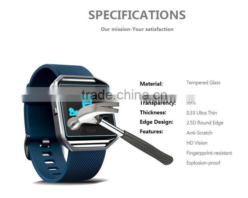 For fitbit surge 9H tough tempered glass screen protector