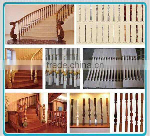 Wooden Stair Balusters Furniture Legs Double Axis CNC Wood Lathe Machine