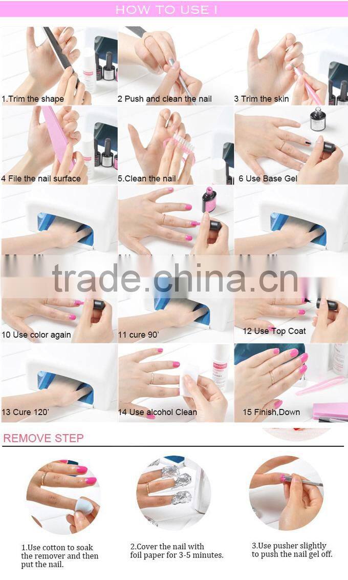 2016 hot cake Caixuan long lasting new gel polish 15ml Berry color gel polish