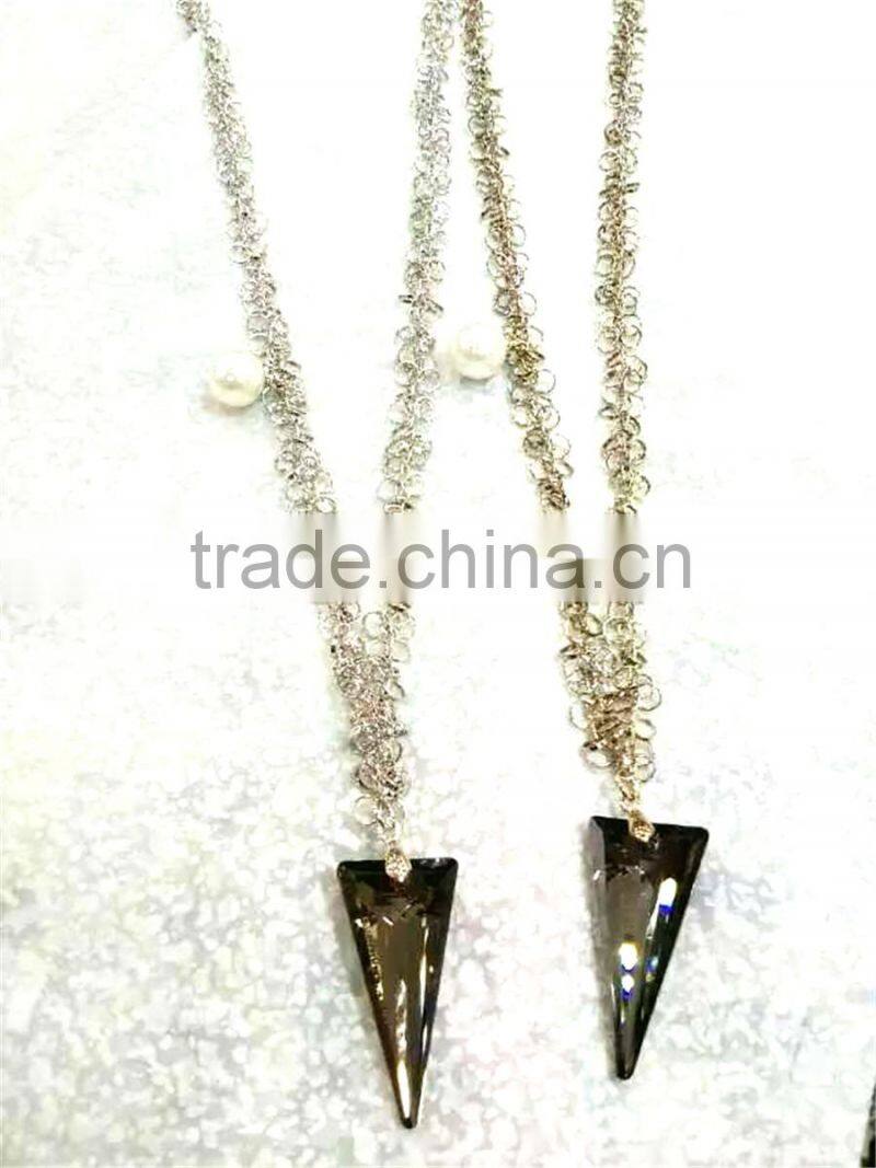 Fashion Necklace, Zircon Pendant Necklace, PT2125