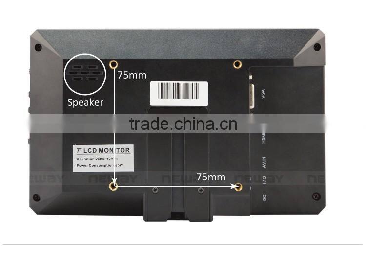 7 inch 16:9 & 4:3 switchable 10-point touch capacitive screen