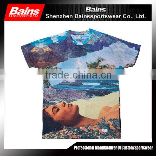 100% polyester sublimation t-shirt wholesale
