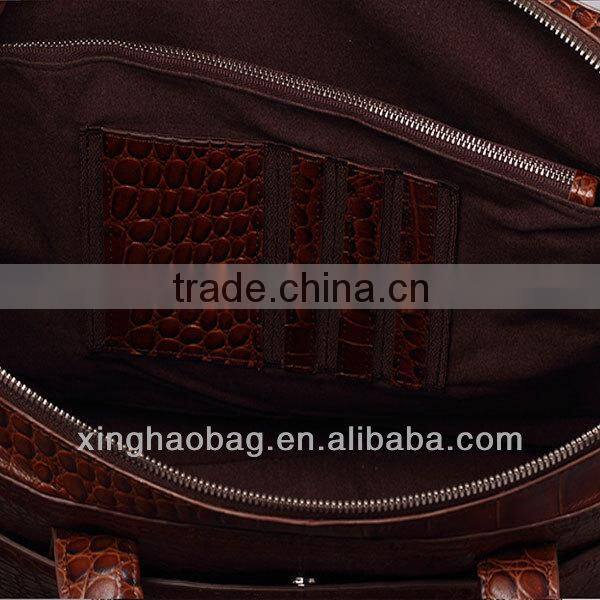 2014 high quality fashion design of leather briefcase and business bag Leather Briefcase