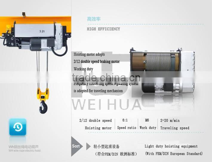 WEIHUA Electric Hoist Crane 5 Ton