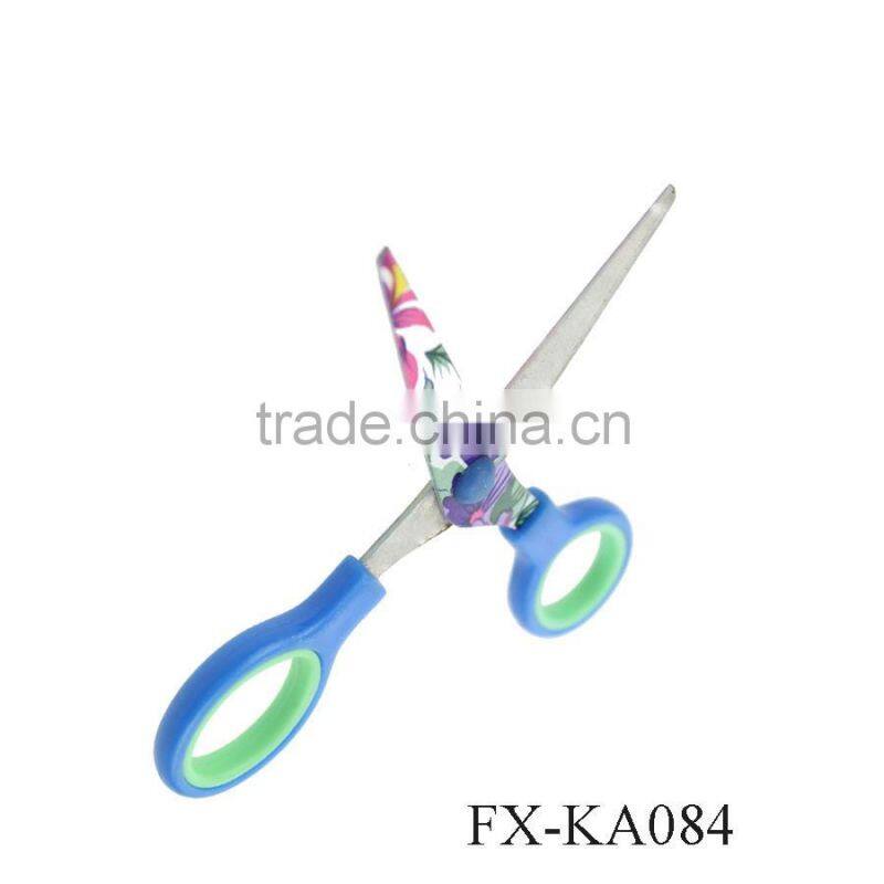 KA084 Flower printed stainless steel garden scissors dapur masakan