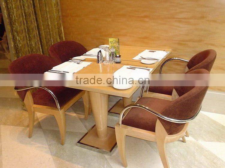 Marble table top restaurant table with chair set XT0780