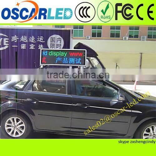 alibaba express in electronics xxx video wireless taxi led top light display made in china
