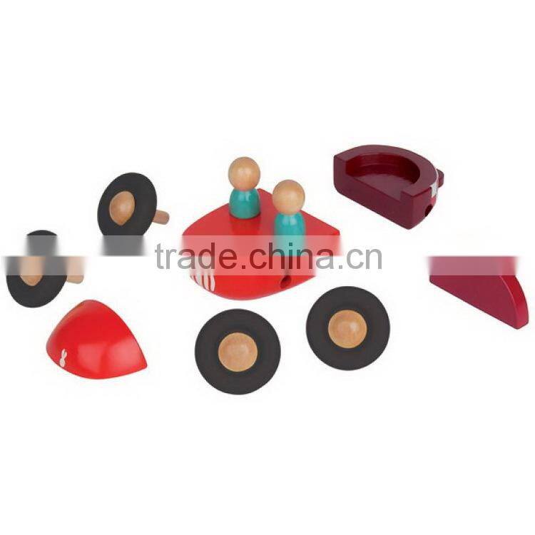 new style pick up truck magnetic toys OEM small truck toy wooden magnetic toys car for kids EZ5118