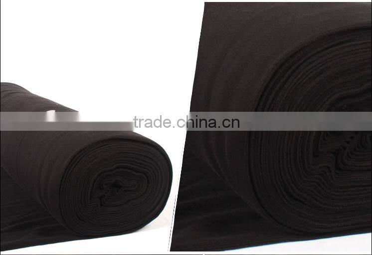 Best selling polyester pandex 2x2 rib knit fabric