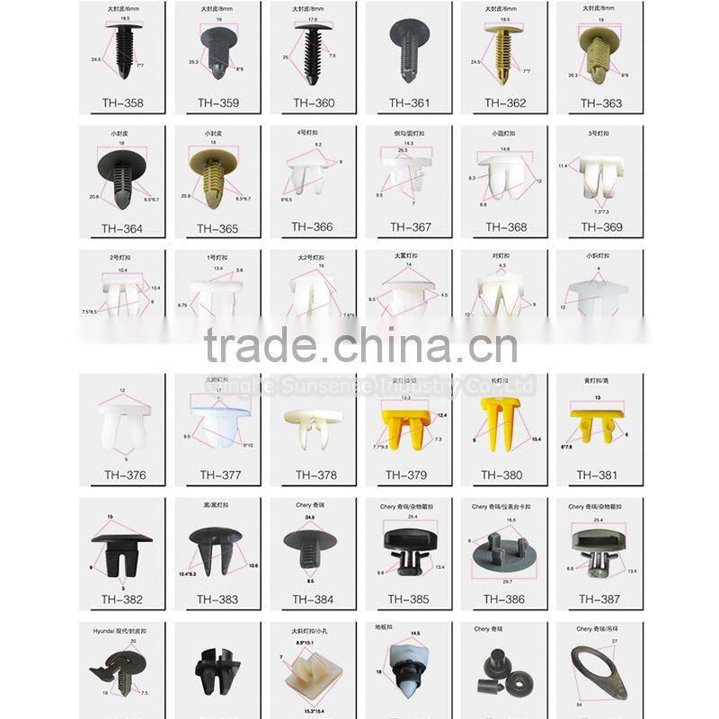 auto car plastic clipsand car fasteners used Germany car windows