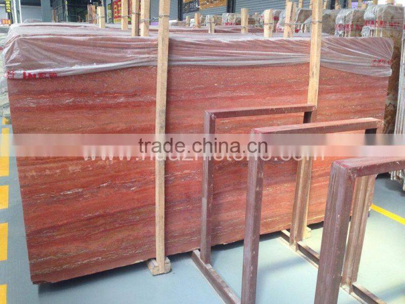 Red Iran Stone Travertine Marble