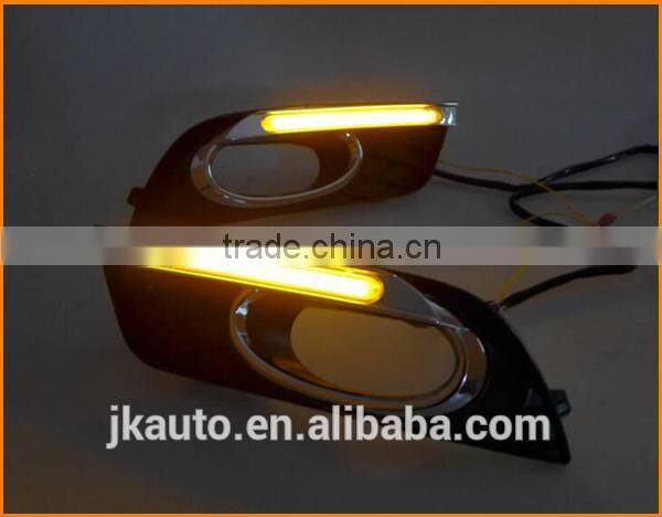 High Power With Yellow Trun Signal Super Quality Daytime Running Lights LED for Honda Civic 2011-2013