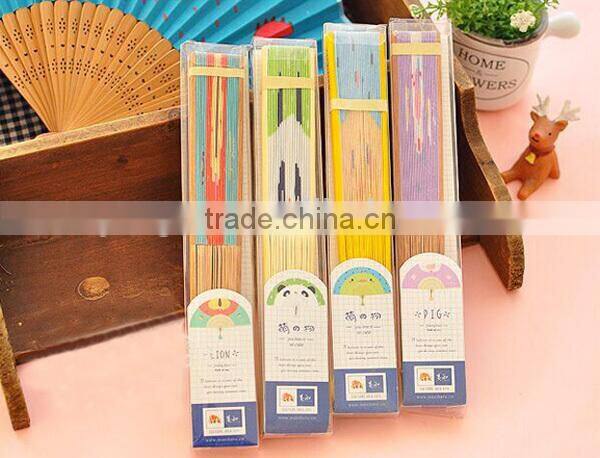 Commercial promotional printing wooden hand held fan wedding