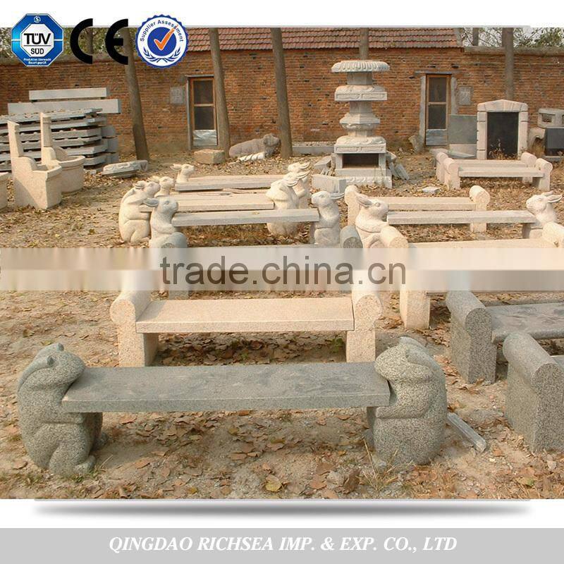 Garden stone tables and chair