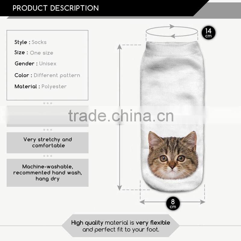 factory high quality digital full print new design custom socks wholesale