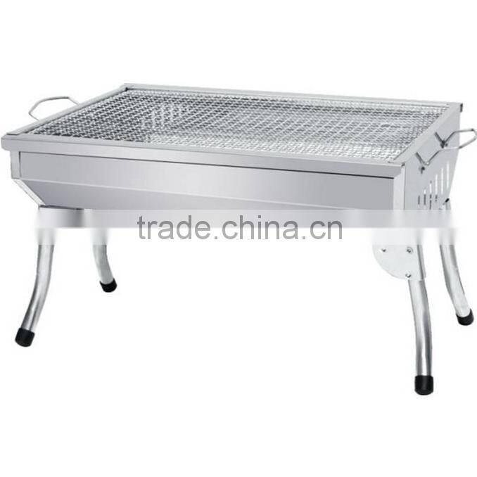 Portable stainless steel charcoal korean bbq grill table
