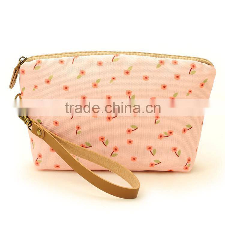 Canvas lady clutch bag outdoor daily bag handle clutch collecting bag