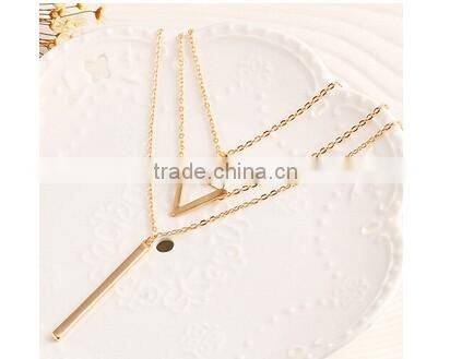 >>New arrival SW16575 bar necklace multi layer necklace/