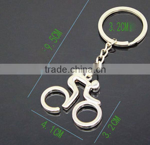 sports keyring bike shape keychain promotional custom metal key holder