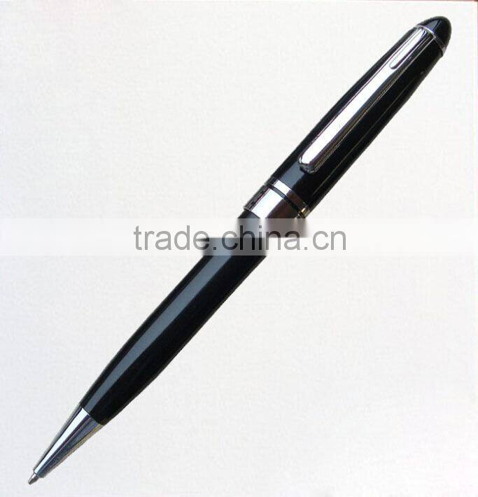 Twist Style Black Steel /Aluminum + Copper FittingMetal Ballpoint Pen With Gift Box