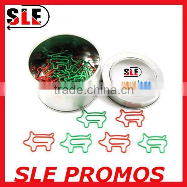 fancy heart shaped paper clip with heart shaped metal box