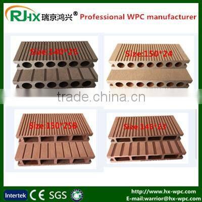 Durable composite decking solid with tongue and groove composite decking