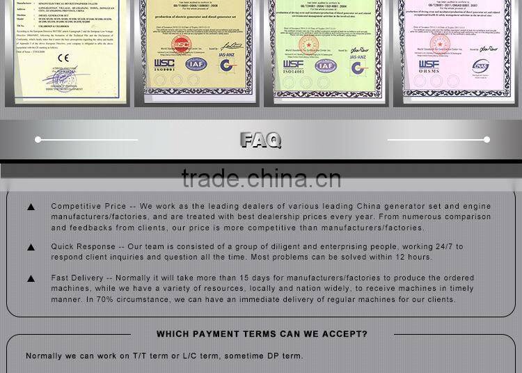 500Kw JiChai Generator Nature Gas Generator Set Chinese Brand Generators