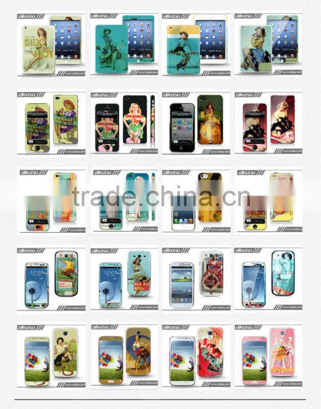 2013Beaty design~custom waterproof sticky sticker for iphone4s