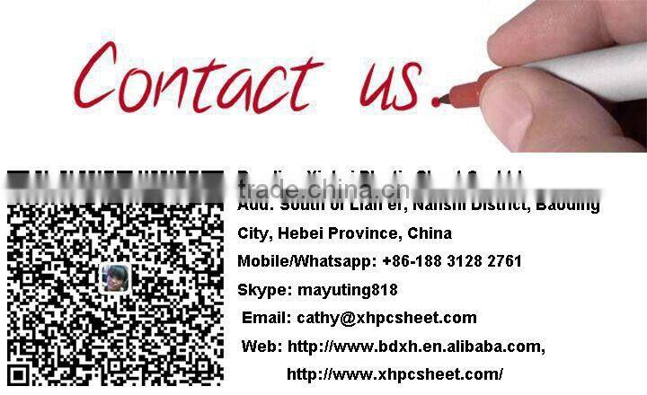 XINHAI PC H&U accessories for polycarbonate sheet installation