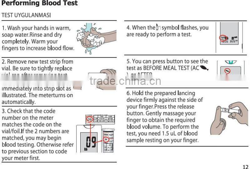 FDA approved blood glucose meter no code USB cable new blood glucose meter Value+