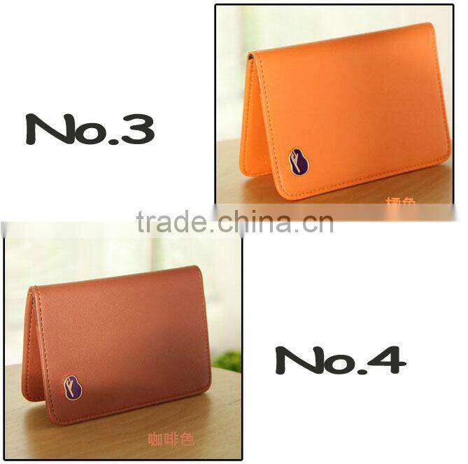 Wholesale short business model bifold travelus passport cover Prevent demagnetization with card holder