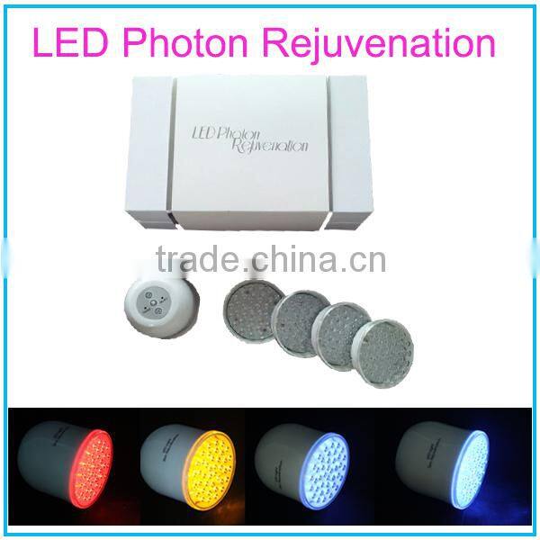 4 Colors LED Light Photon Therapy Beauty Massager Beauty Machine with Vibration Massage