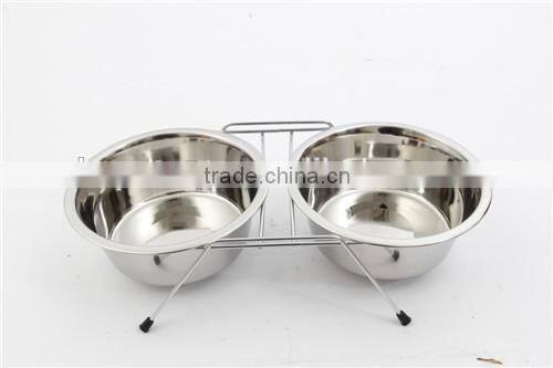 14oz double diner wholesale stainless steel dog bowl