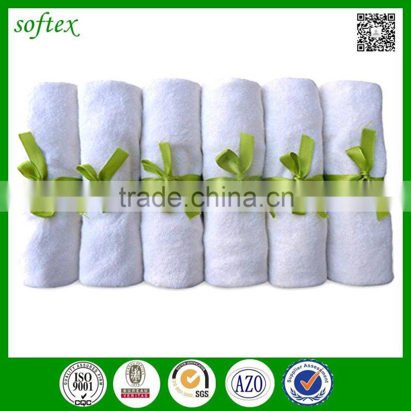Organic Soft Reusable Antibacterial bamboo washcloths manufacturer
