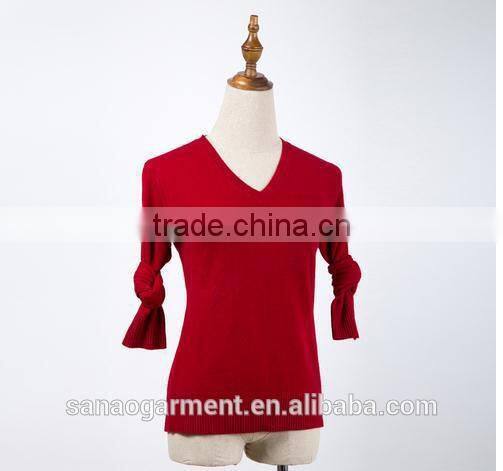 Pure color 100% pure cashmere sweater