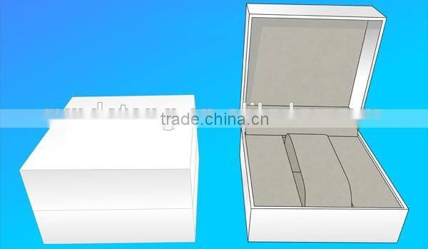 White color customized watch gift box for luxury men watch