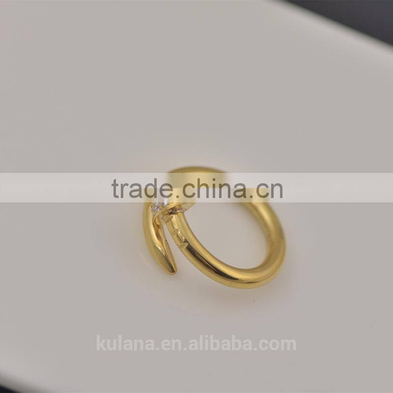 Unique twisted nail engagement rings promise rings